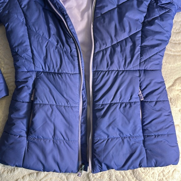 Columbia Blue Hooded puffer Jacket youth sz M(10-12) - Picture 4 of 13